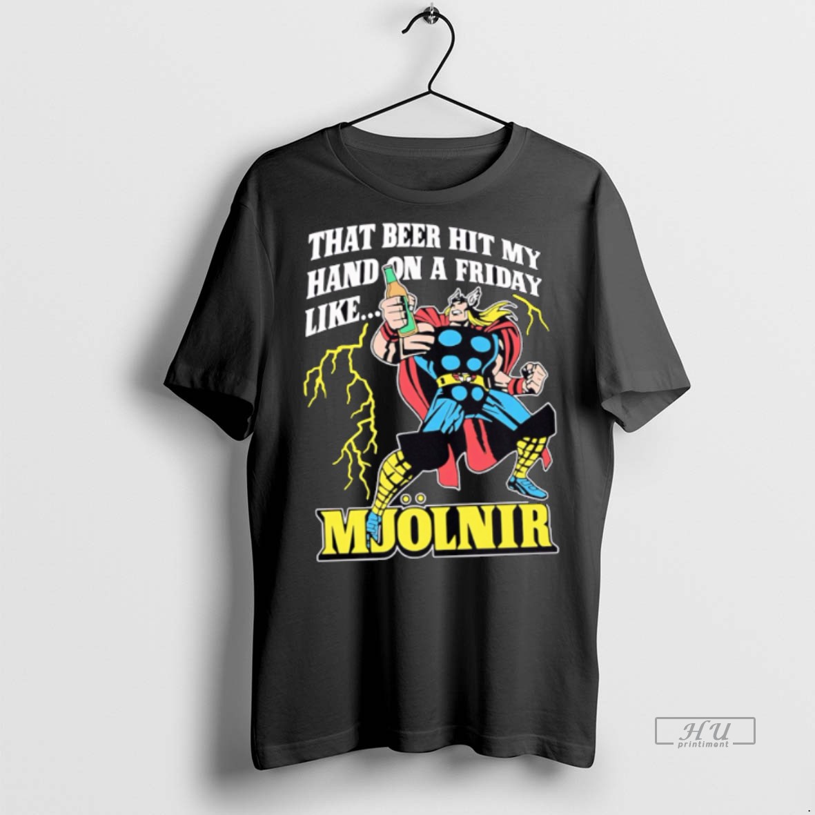 Officials That Beer Hit My Hand On A Friday Like Mjolnir Comic Tee Sweater Hoodie