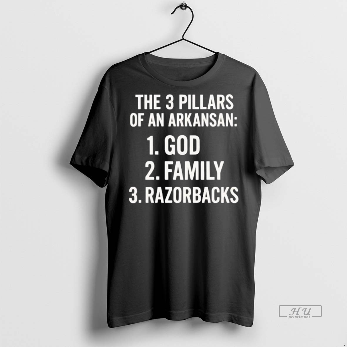 Officials The 3 Pillars Of An Arkansan God Family And Razorbacks Tee Shirt Sweater Hoodie