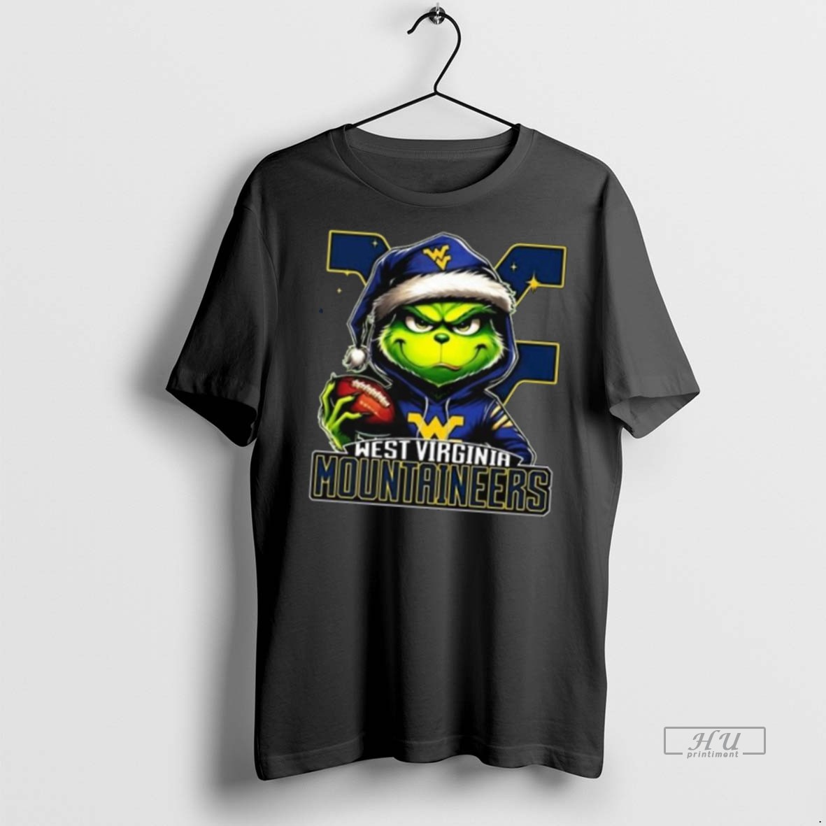 Officials The Grinch X West Virginia Mountaineers Football 2025 Long Sleve Tee Shirt Sweater Hoodie