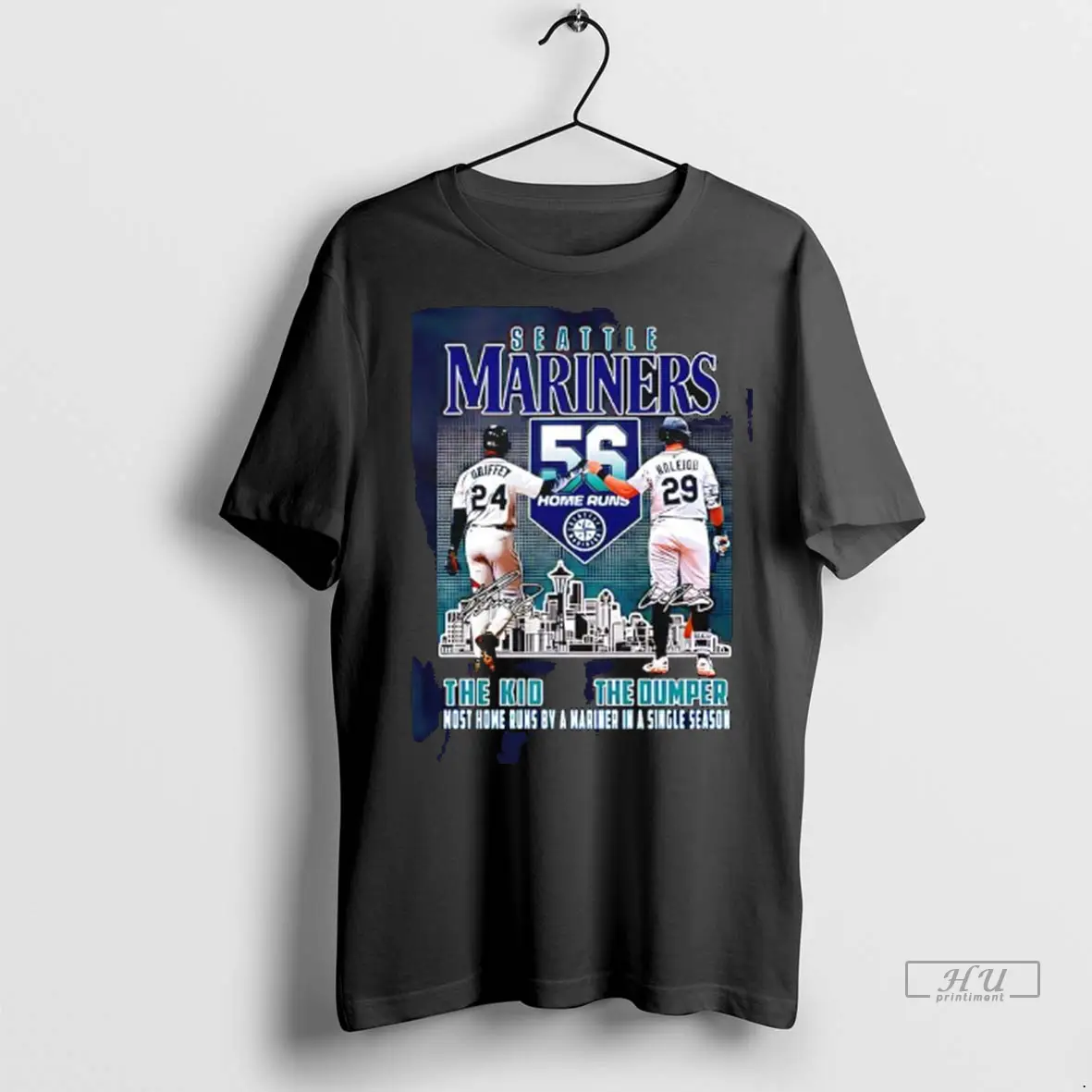 Officials The Kid Ken Griffey Jr The Big Dumper Alex Rodriguez Seattle Mariners 56 Home Runs Ladies T Shirts Sweatshirt
