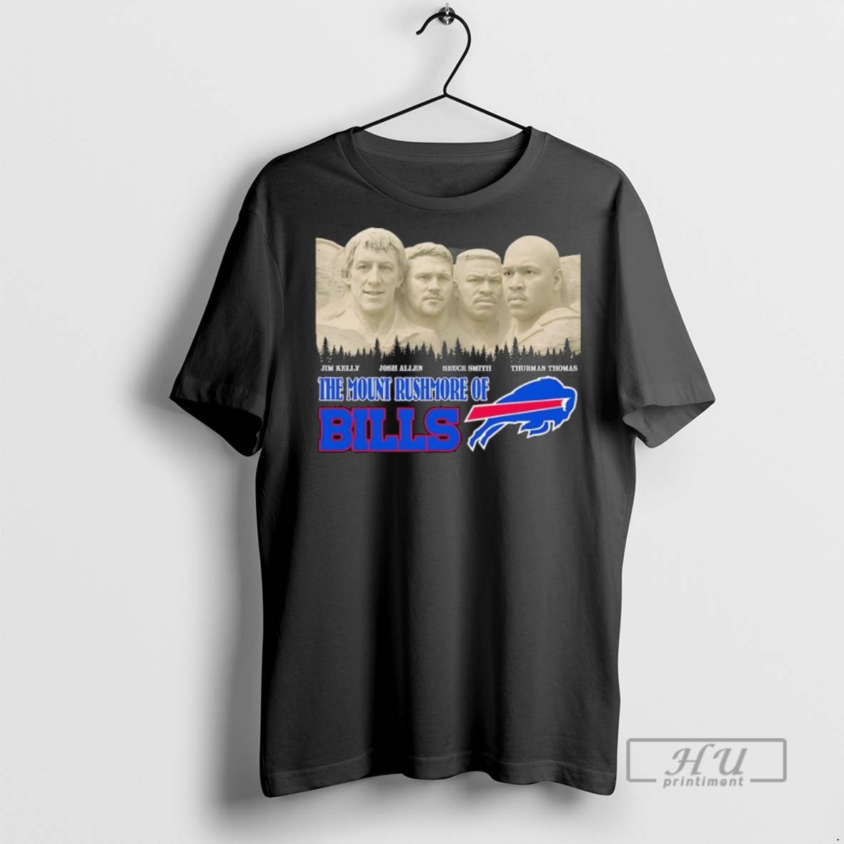 Officials The Mount Rushmore Of Buffalo Bills Are Jim Kelly Josh Allen Bruce Smith Thurman Thomas T Shirt Sweatshirt Hoodies