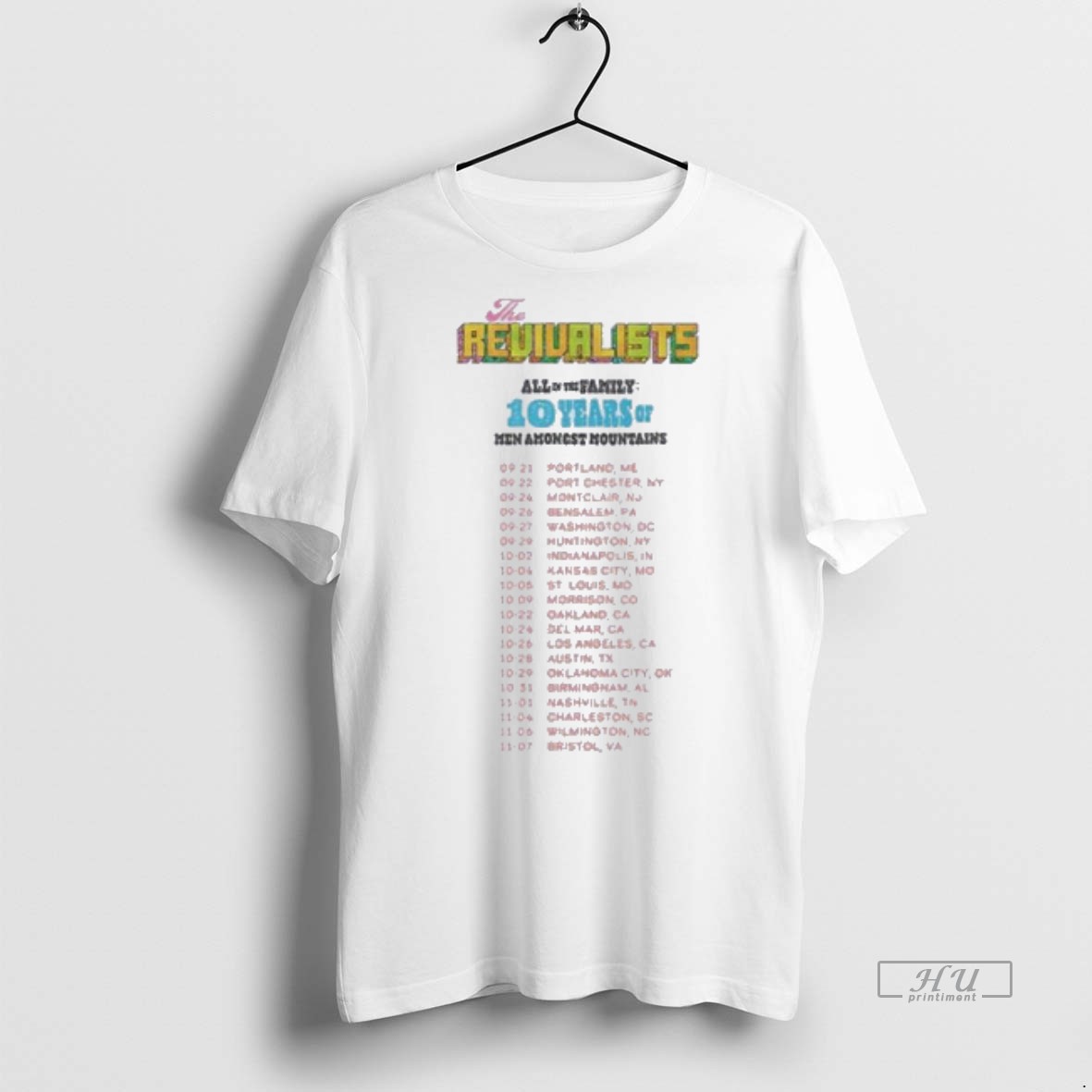 Officials The Revivalists Fall 2025 Tour Schedule Tee Shirt Sweater Hoodie