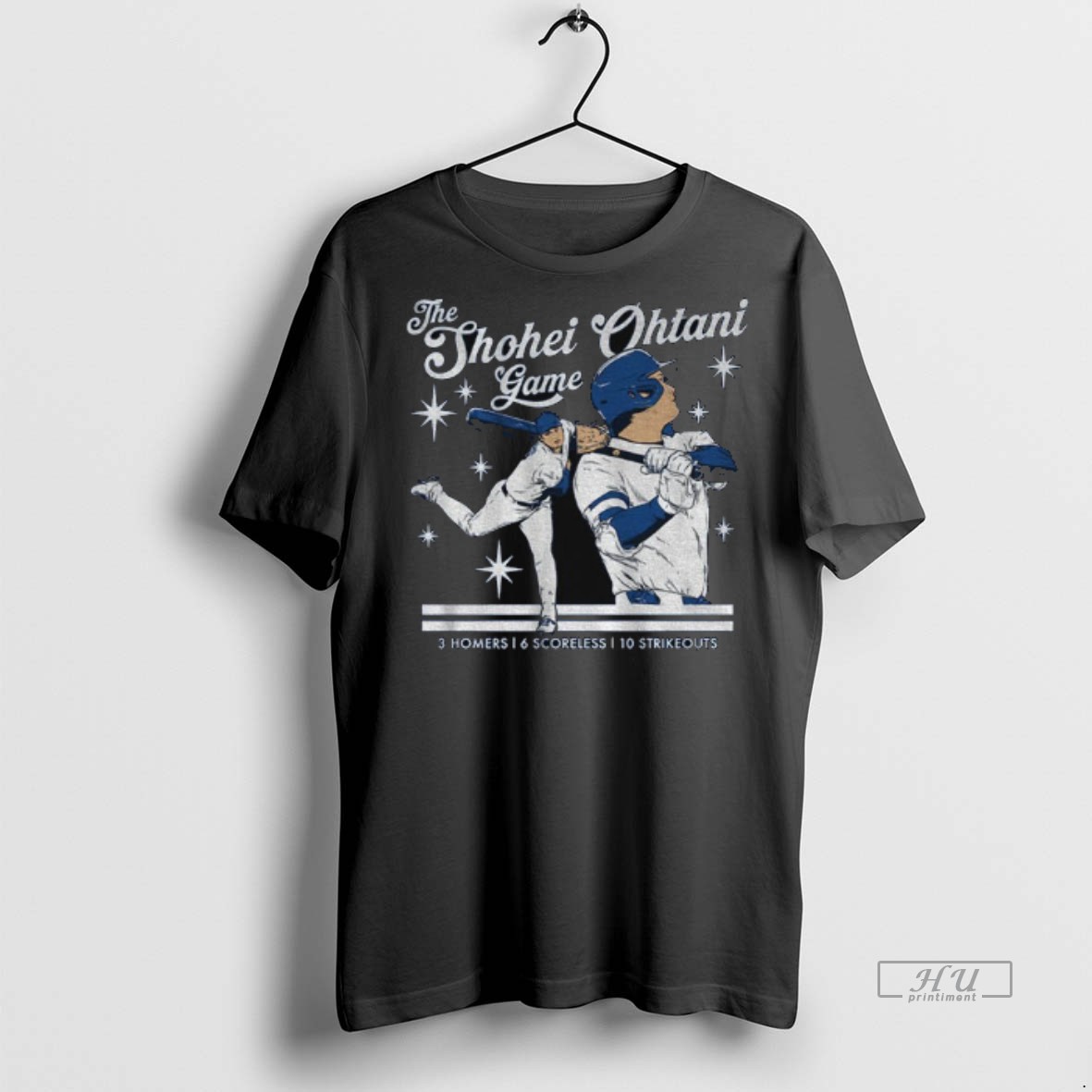 Officials The Shohei Ohtani Game Dodgers Baseball 3 Homers 6 Scoreless 10 Strikeouts T Shirt Sweater Hoodie