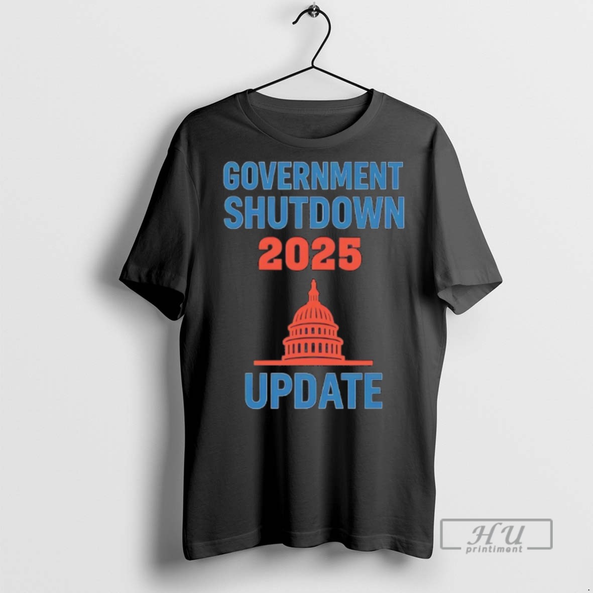 Officials The White House Government Shutdown 2025 Update American Flag T Shirt Sweatshirt