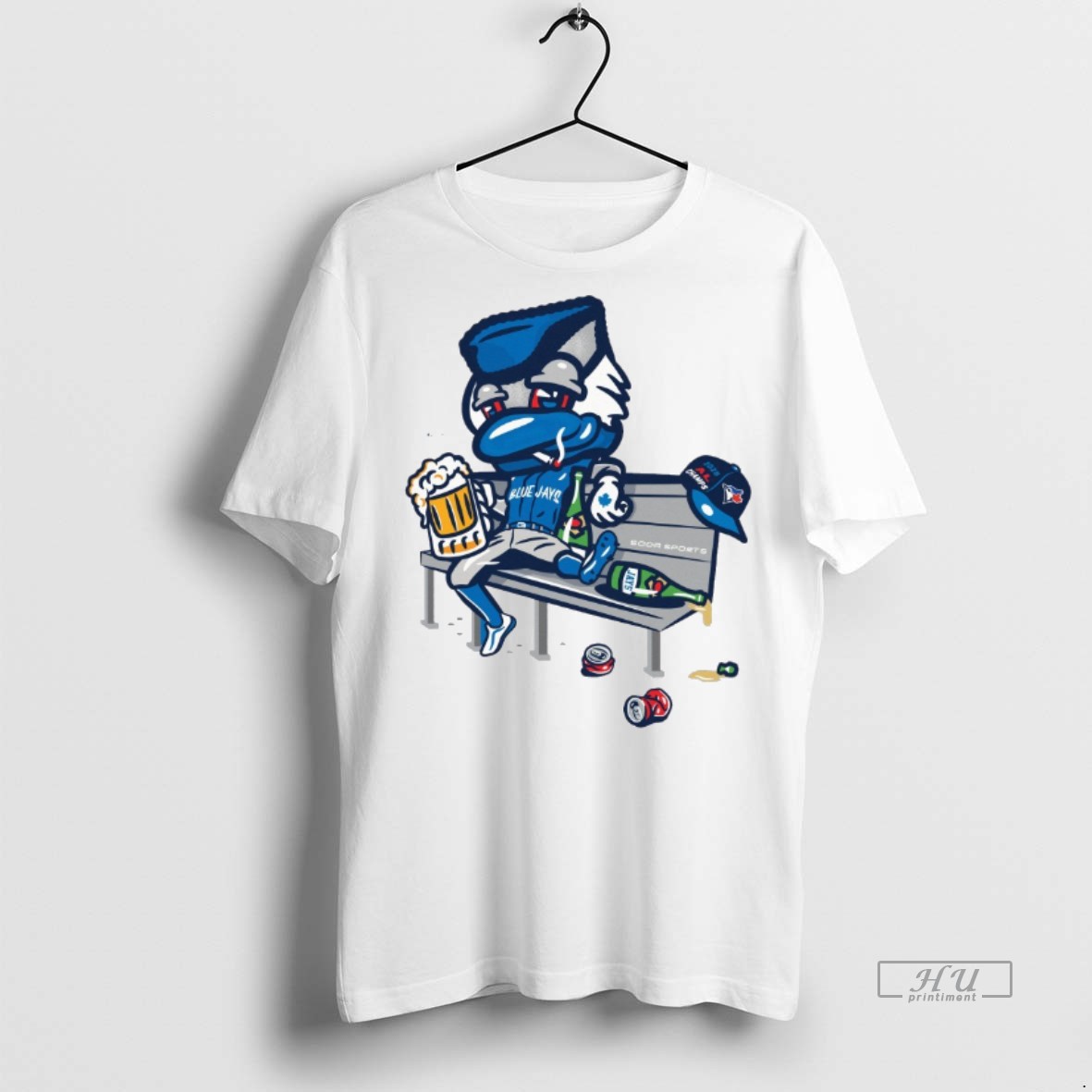 Officials Toronto Blue Jays 2025 American League Champions X Toronto Maple Leafs Trailer Park Boys Mascot Graphic Tee Shirt Sweater Hoodie