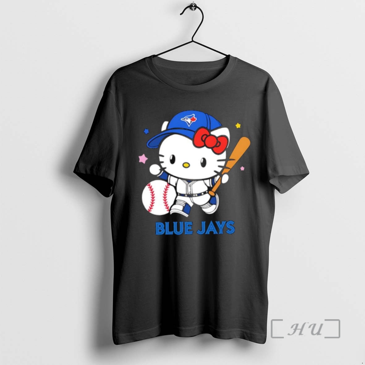 Officials Toronto Blue Jays With Hello Kitty Player Collab Logo T Shirt Sweater Hoodie
