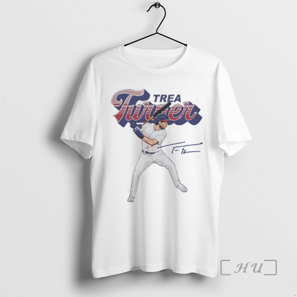 Officials Trea Turner Philadelphia Phillies Baseball Signature Tee Sweater Hoodie