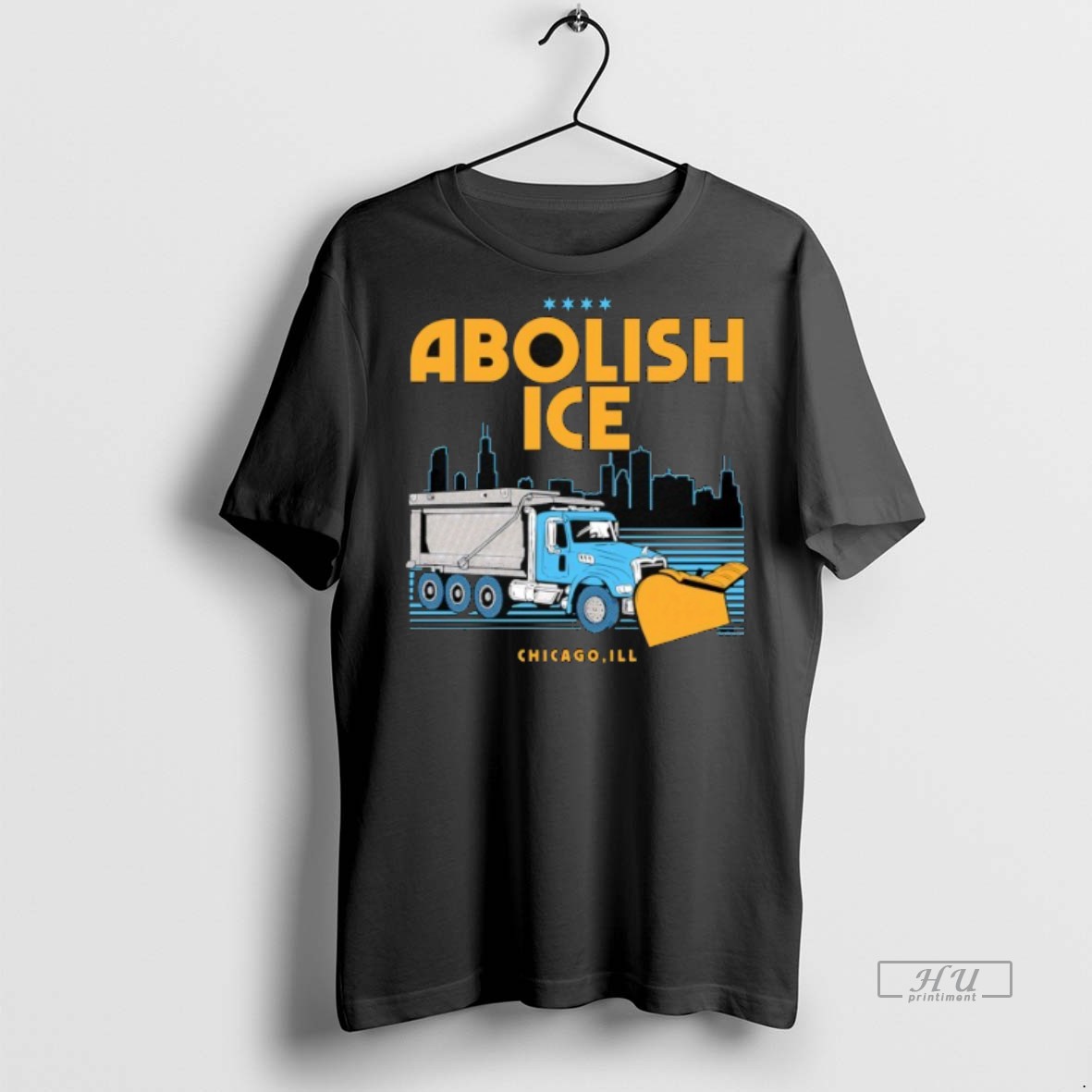 Officials Trending Abolish Ice Chicago Ill City Skyline Tee Shirt Sweater Hoodie