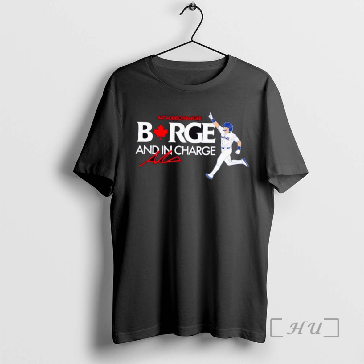 Officials Trending Addison Barger Toronto Blue Jays Borge And In Charge Signature Tee Shirt Sweater Hoodie