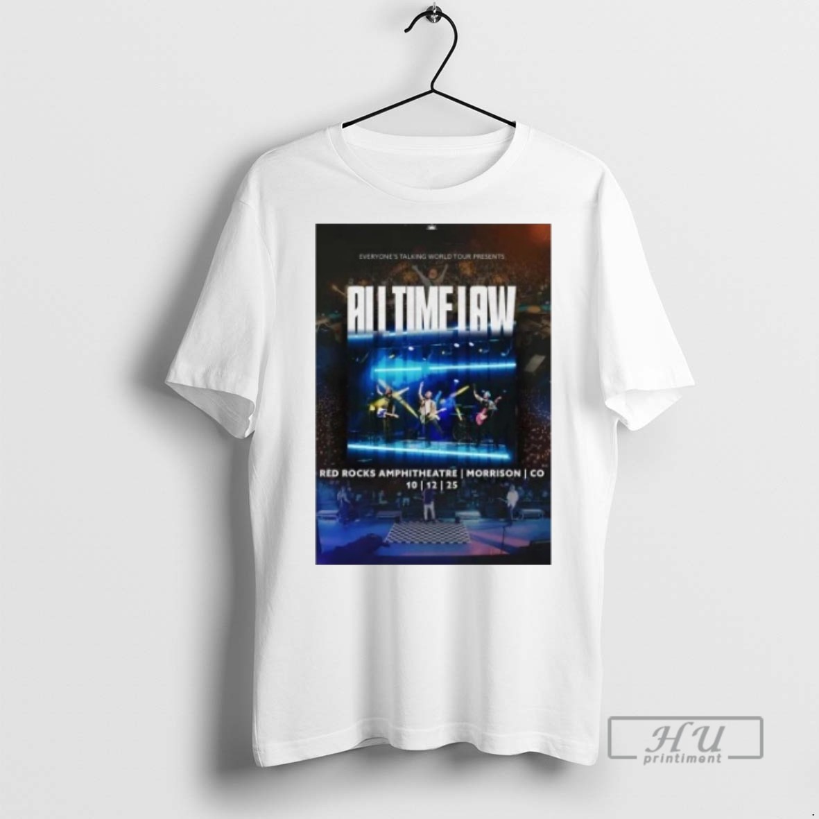 Officials Trending All Time Low Red Rocks Amphitheatre Show On Oct 12 2025 T Shirt Sweatshirt Hoodies