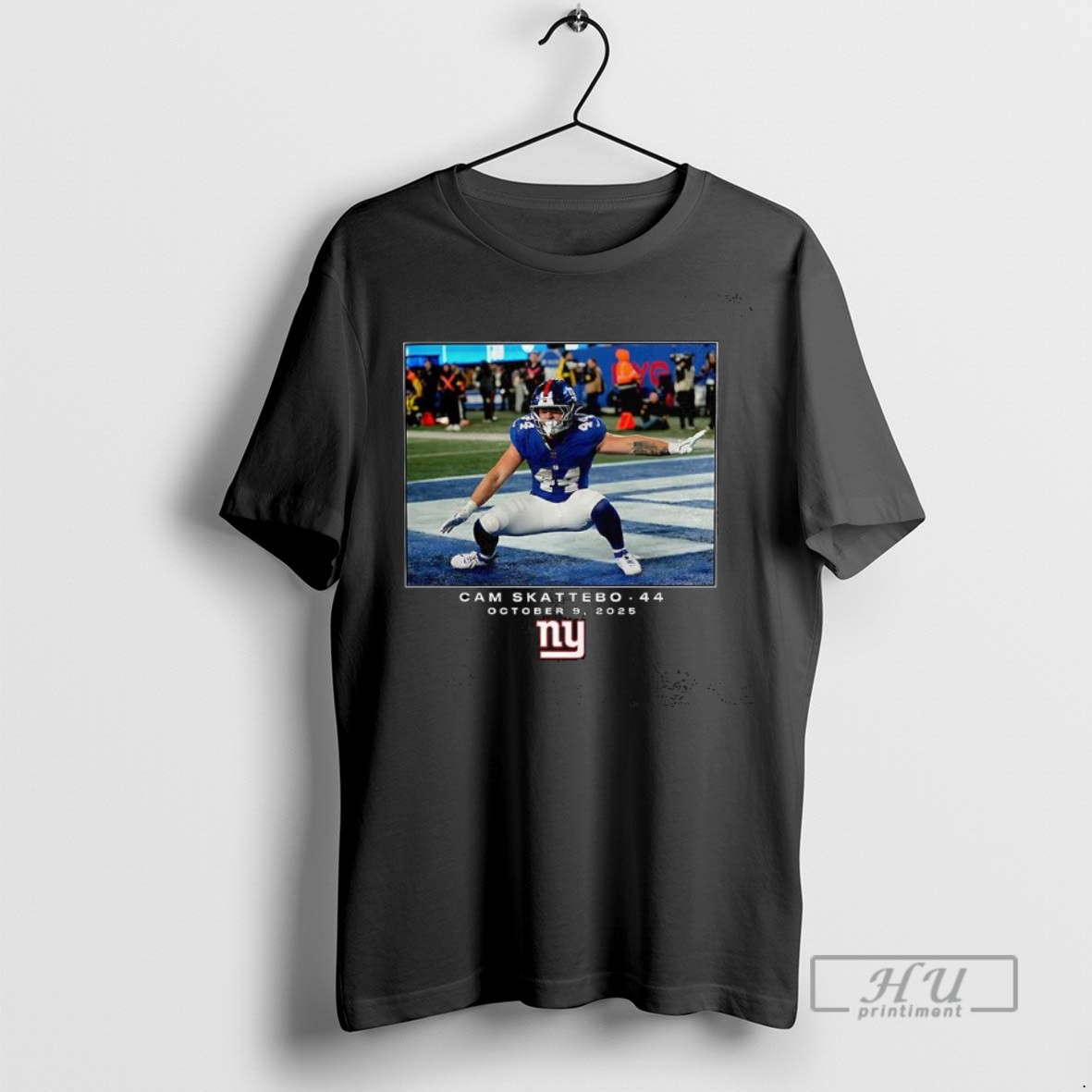 Officials Trending Cam Skattebo New York Giants Nfl Flash Features Week 6 Graphic Tee Shirt Sweatshirt Hoodies