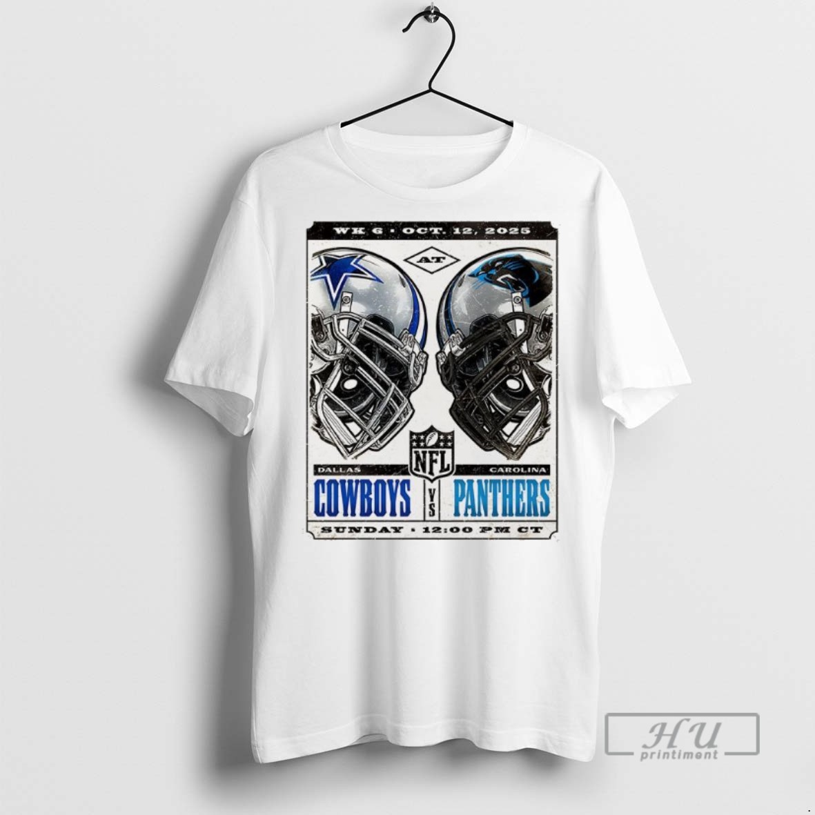 Officials Trending Dallas Cowboys Vs Carolina Panthers Nfl 2025 Helmet Graphic Tee Shirt Sweatshirt Hoodies