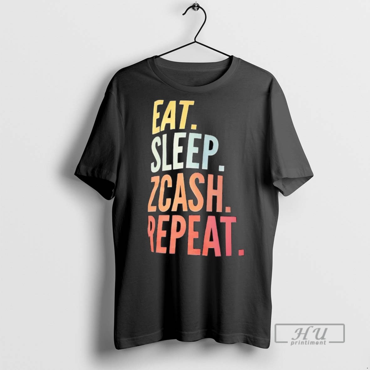 Officials Trending Eat Sleep Zcash Repeat Graphic Tee Shirt Sweatshirt Hoodies