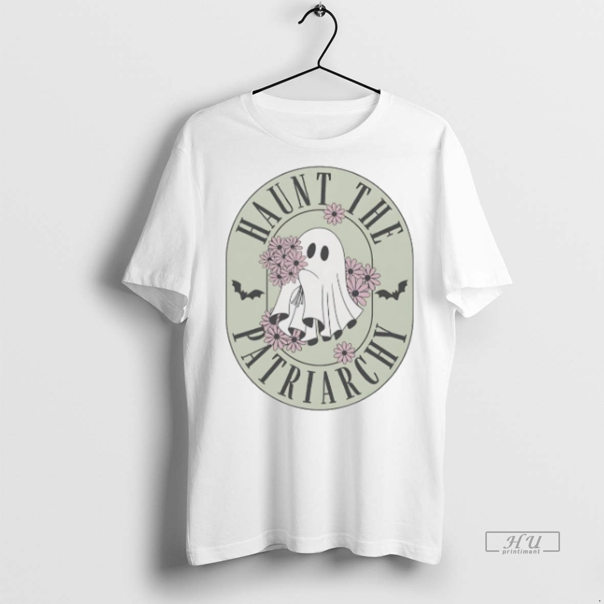 Officials Trending Ghost With Flowers Haunt The Patriarchy Halloween T Shirt Sweater Hoodie