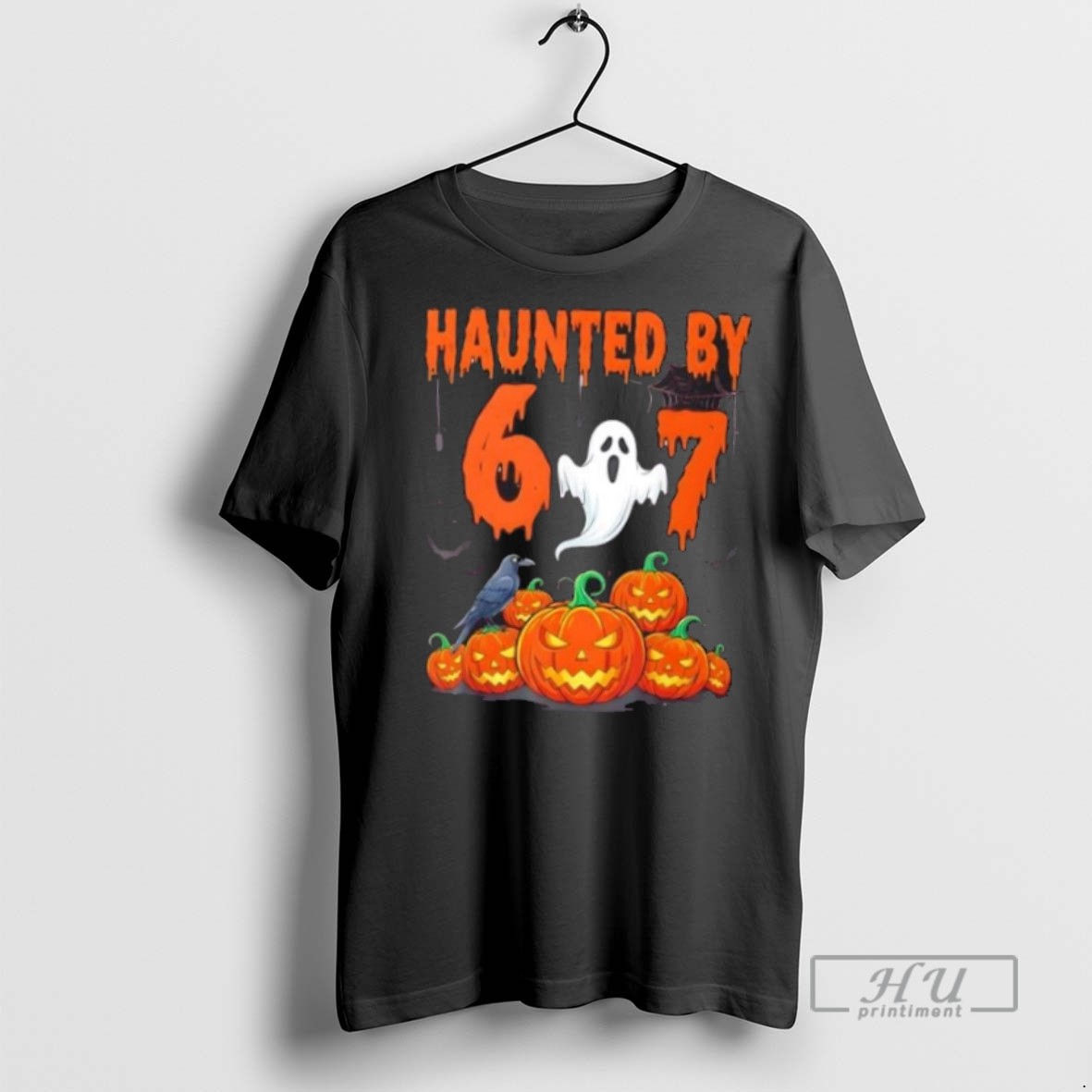 Officials Trending Haunted By 6 Or 7 Halloween Ghost T Shirt Sweatshirt Hoodies