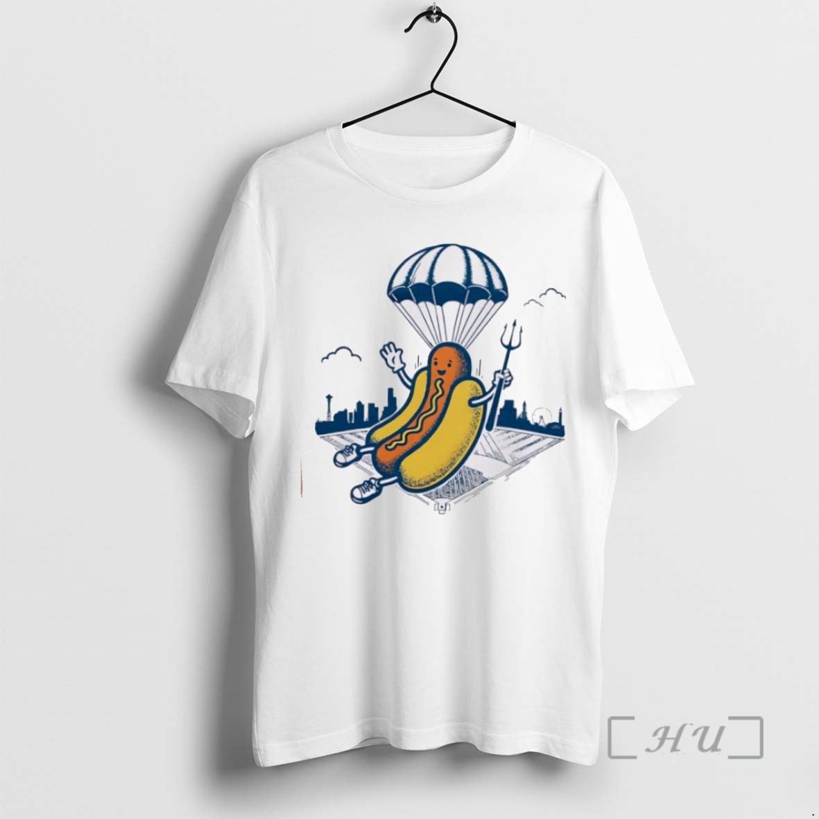 Officials Trending Hot Dogs Skydiving Mariners Mariners Vintage Tee Shirt Sweater Hoodie