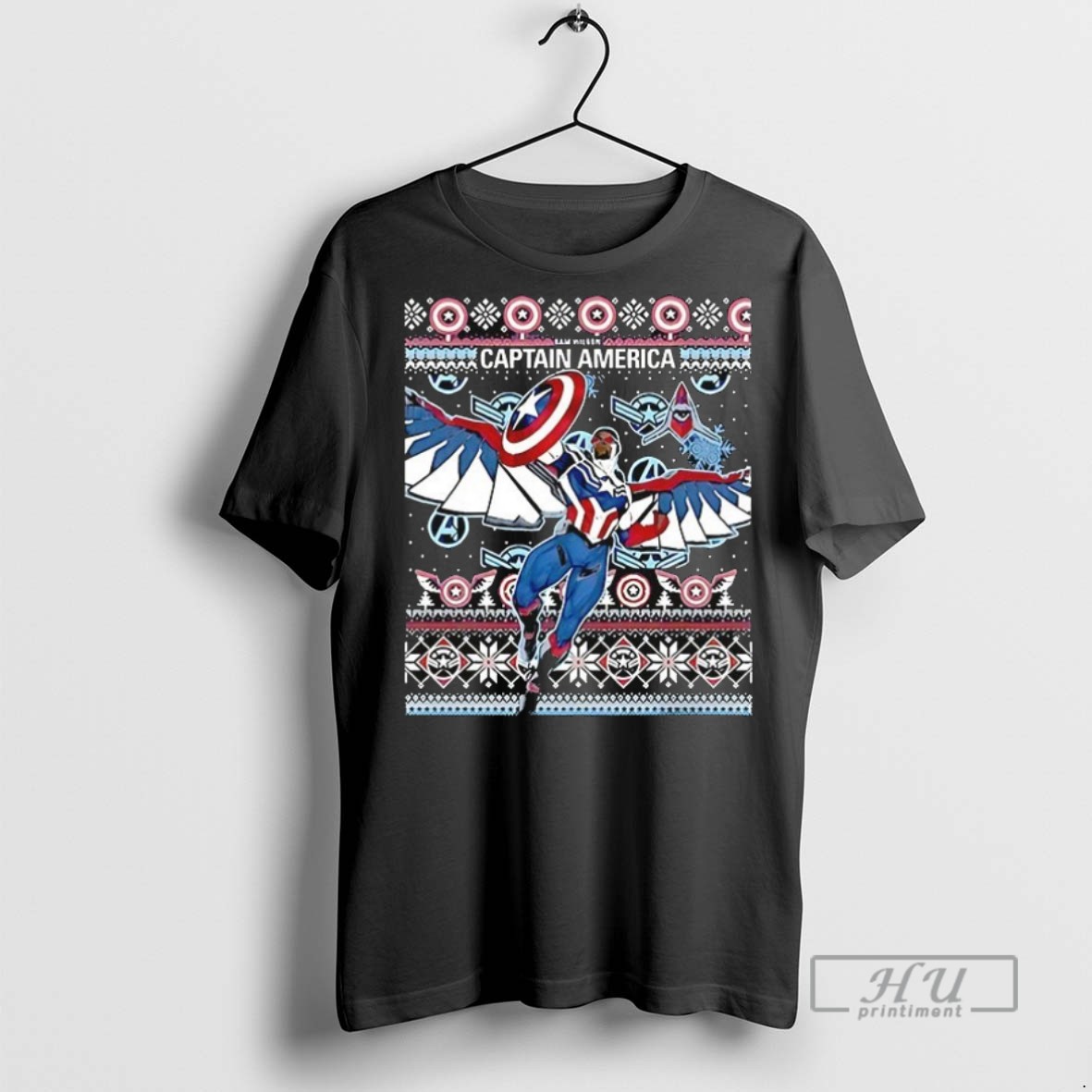 Officials Trending Marvel Captain America Sam Wilson Christmas Ceramic Ceramic And Classic Dad Cap T Shirt Sweatshirt Hoodies