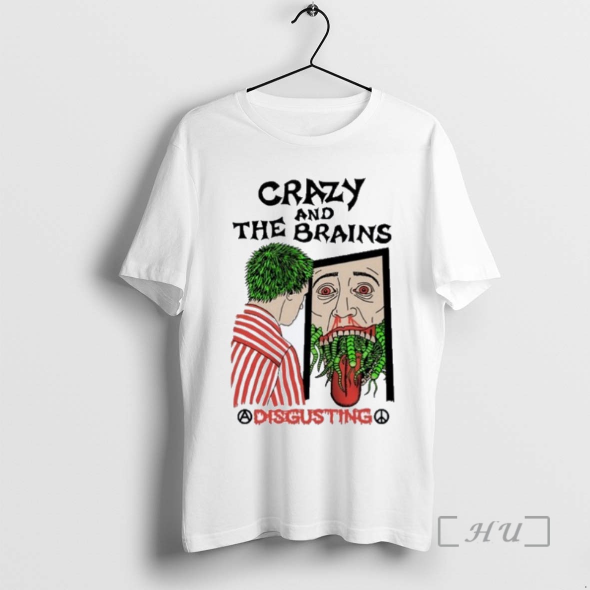 Officials Trending Officiak Crazy And The Brains Disgusting Peace Tee Shirt Sweater Hoodie
