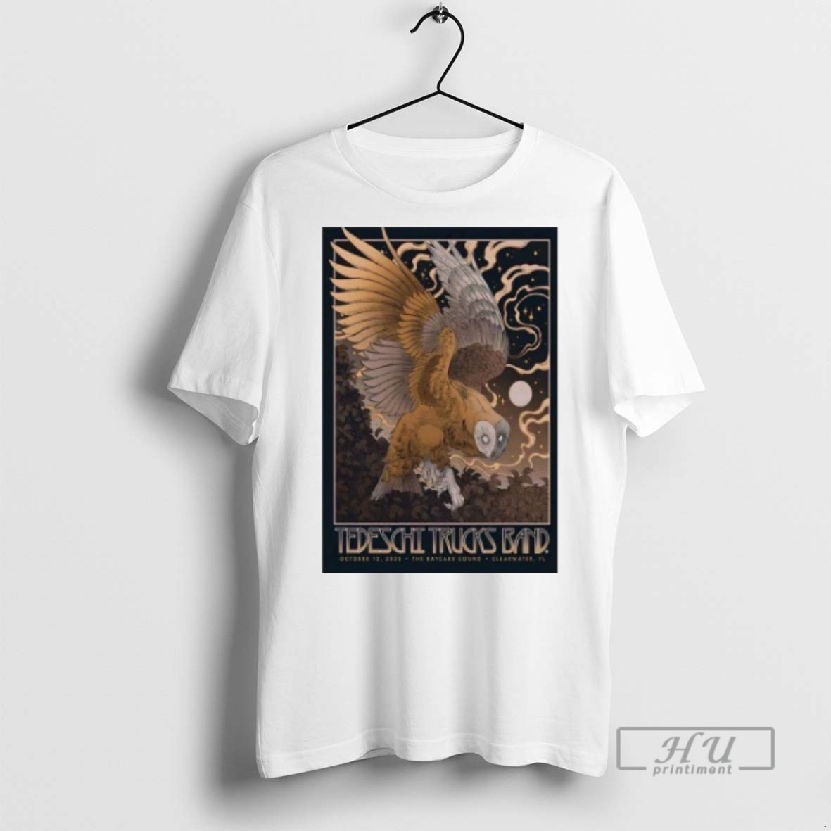 Officials Trending Owl Tedeschi Trucks Band Oct 12 2025 Clearwater Fl T Shirt Sweatshirt Hoodies