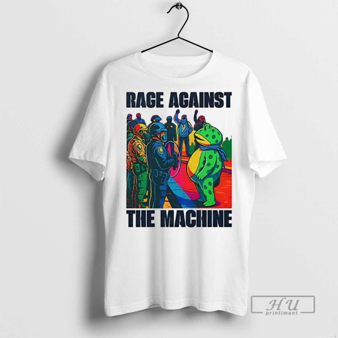 Officials Trending Portland Frog Anti Ice Rage Against The Machine Graphic Tee Shirt Sweatshirt Hoodies