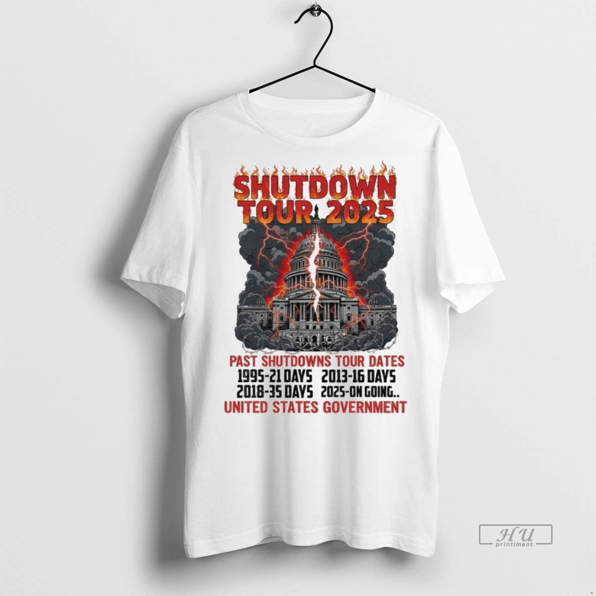 Officials Trending Shutdown Tour 2025 Tee Shirt Sweater Hoodie