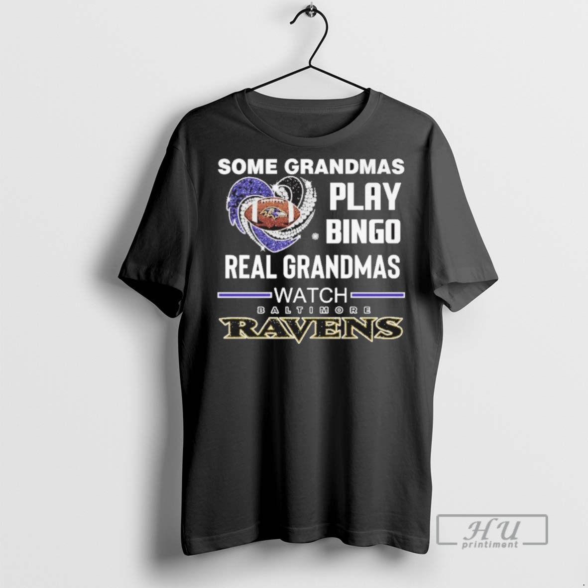 Officials Trending Some Grandmas Play Bingo Real Grandmas Watch Baltimore Ravens 2025 T Shirt Sweatshirt