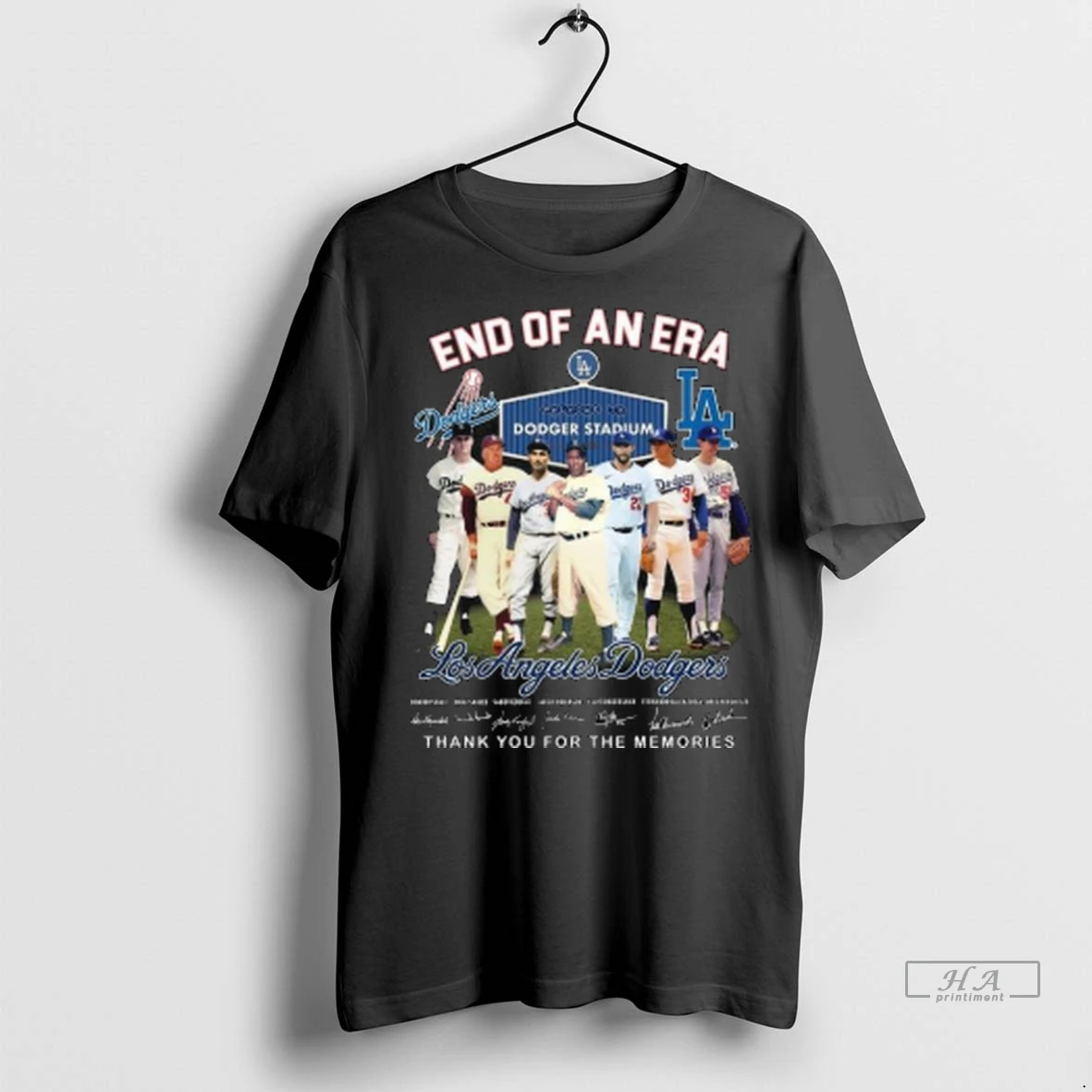 Officials Trendy And Of An Era Los Angeles Dodgers Legends Signatures Thank You For The Memories Long Sleve Shirt Sweater