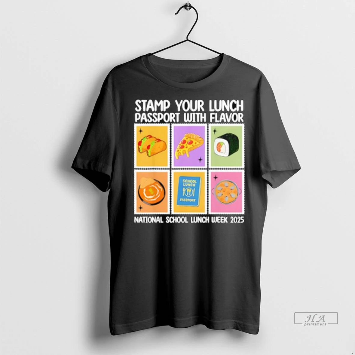 Officials Trendy Stamp Your Lunch Passport With Flavor National School Lunch Week 2025 Ladies Shirt Sweater