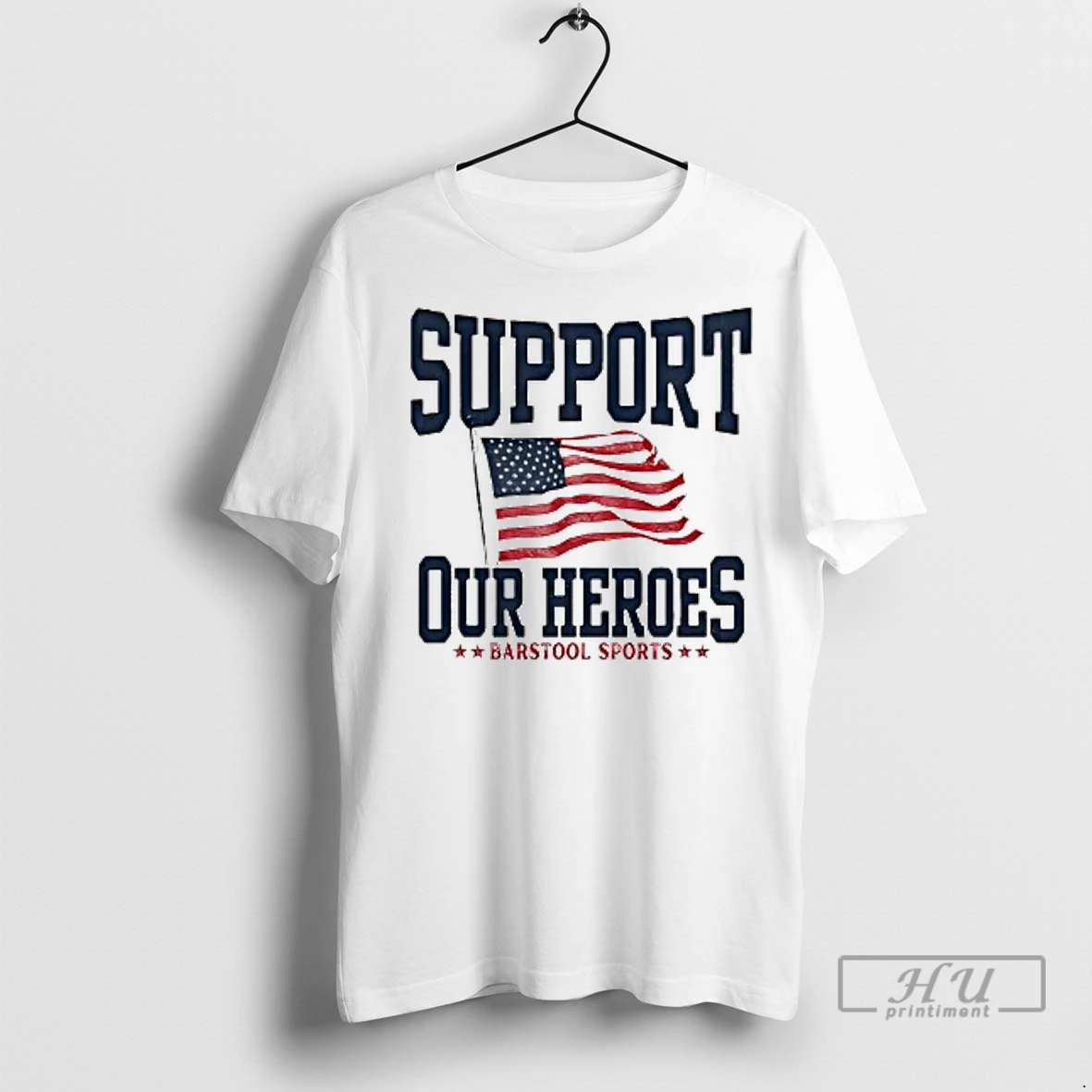 Officials Tunnel To Towers Foundation Support Our Heroes Barstool Sports Usa Flag Ladies T Shirt Sweatshirt