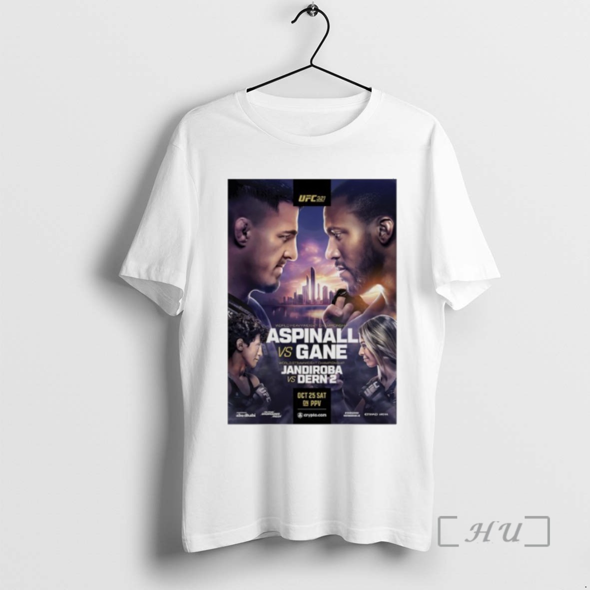 Officials Ufc 321 Aspinall Vs Gane Autographed Event T Shirts Sweater Hoodie