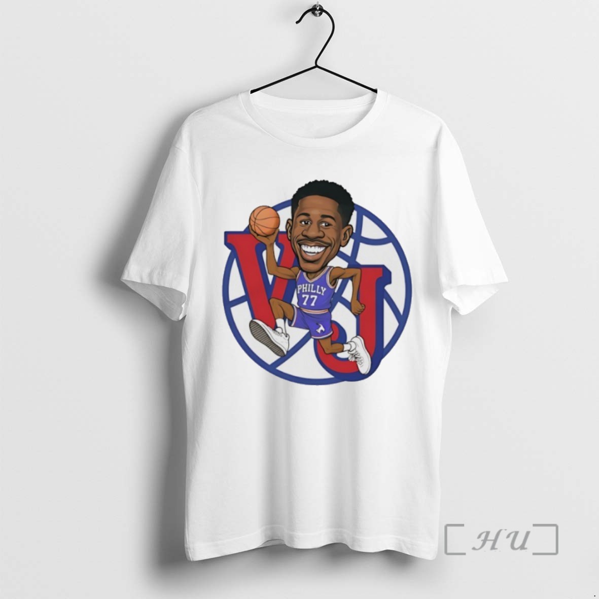 Officials Vj Edgecombe Philadelphia 76ers Basketball Player Caricature T Shirt Sweater Hoodie