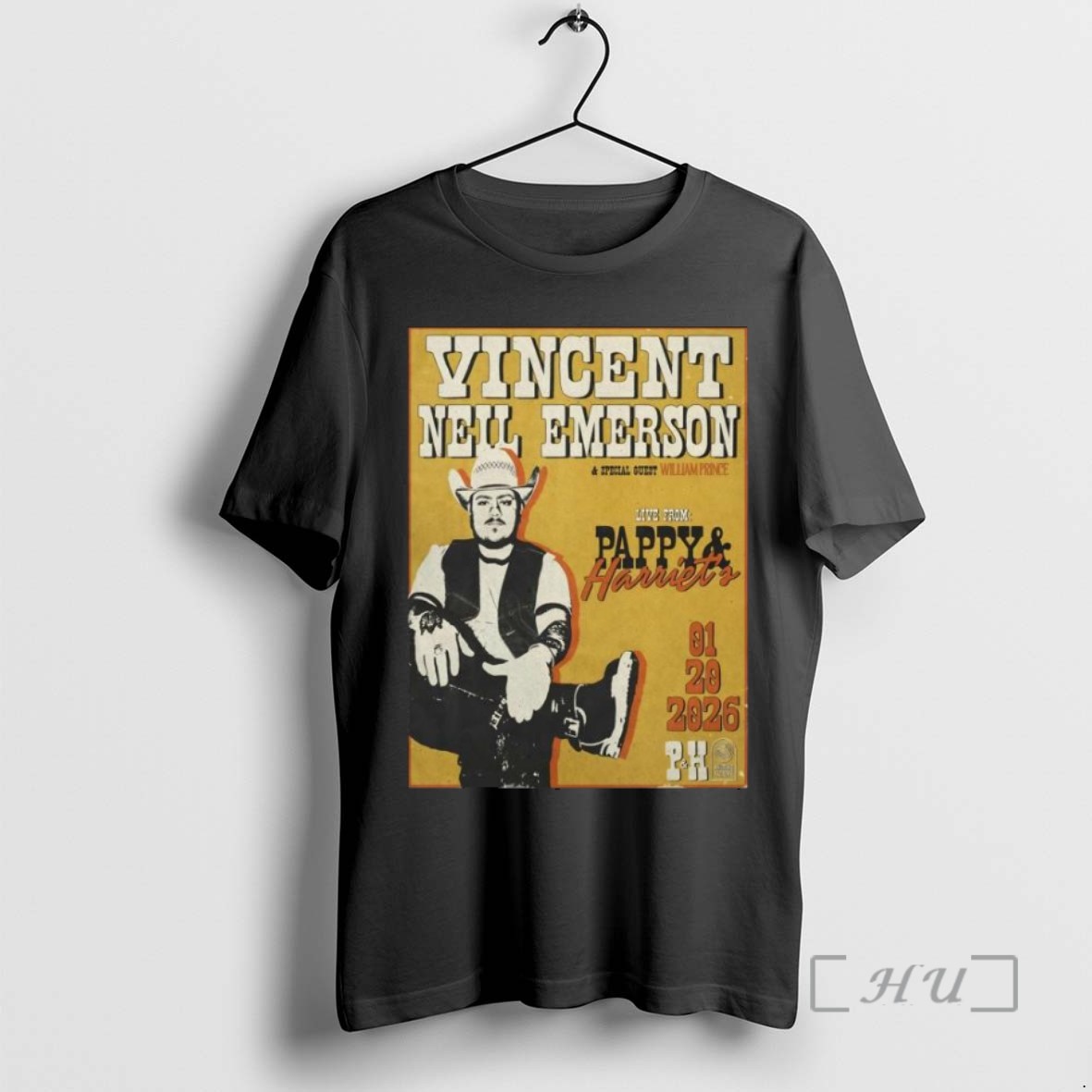 Officials Vincent Neil Emerson Jan 20 2026 Pappy Harriets In Pioneertown Ca Long Sleve T Shirt Sweater Hoodie