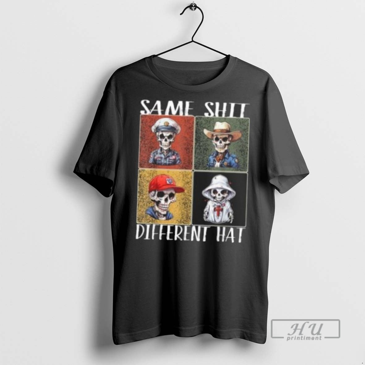 Officials Vintage Skeleton Same Shit Different Hat T Shirt Sweatshirt