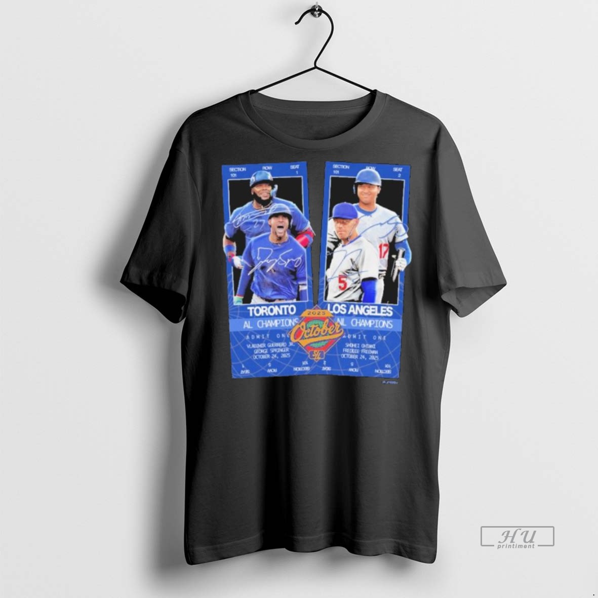 Officials Ws Matchup 25 Blue Jays Vs Dodgers Tee Shirt Sweater Hoodie