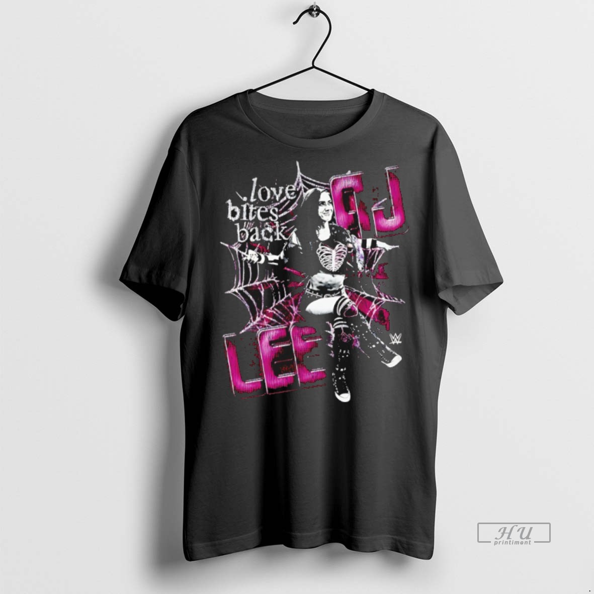 Officials Wwe Aj Lee Love Bites Back Spider Web Tee Shirt Sweater Hoodie