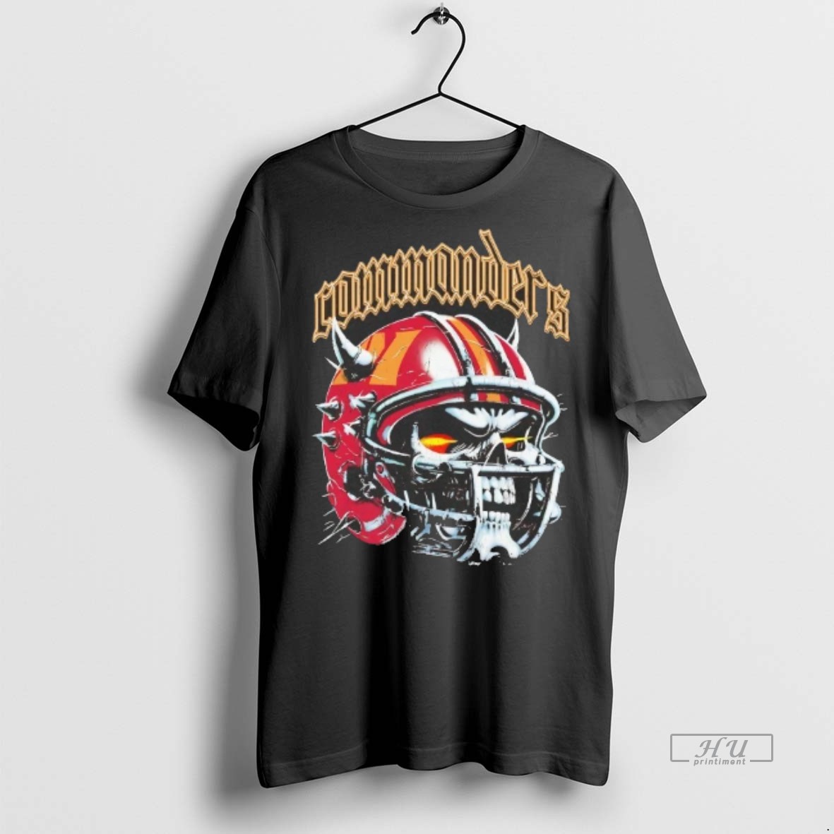Officials Washington Commanders Skull Helmet Tee Shirt Sweater Hoodie