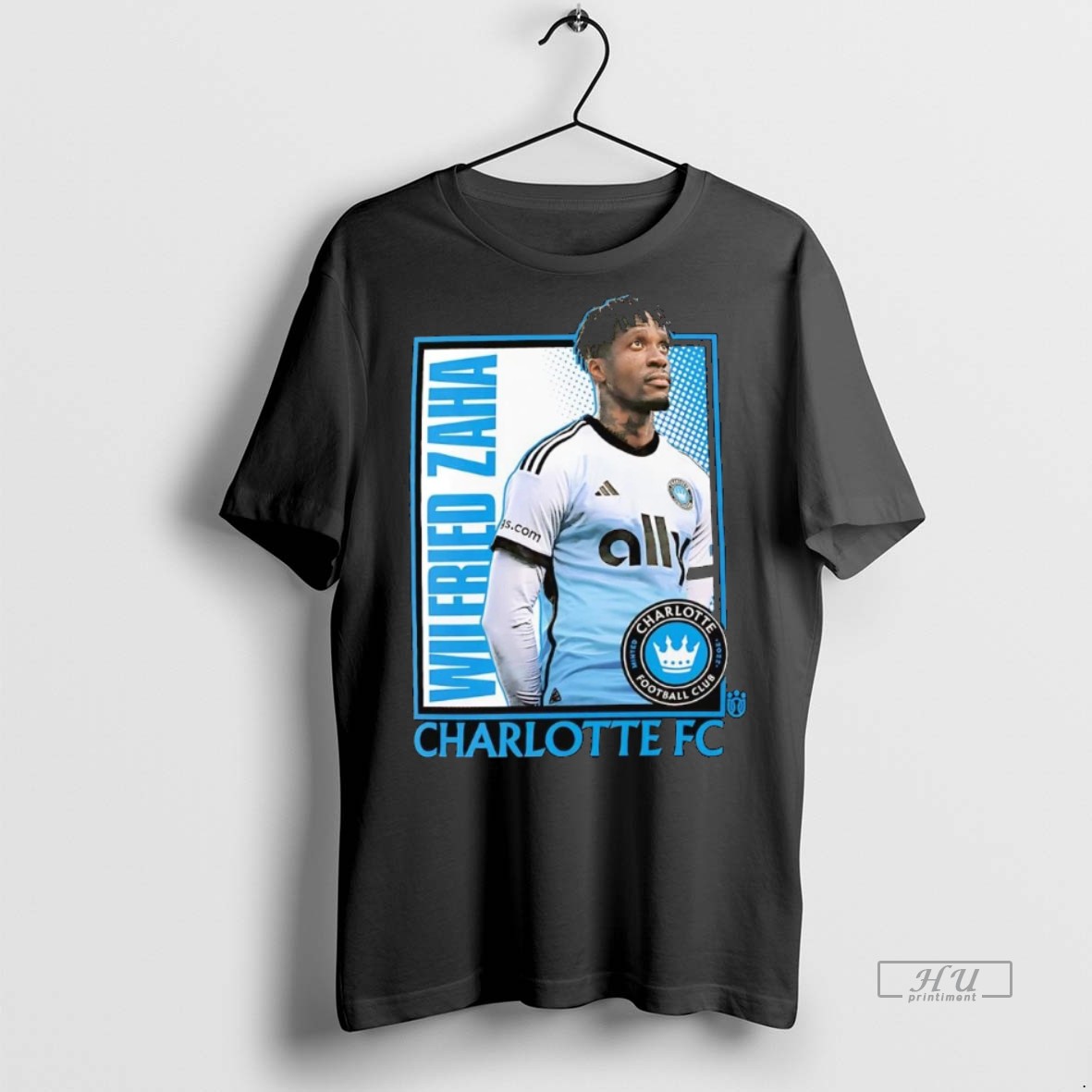 Officials Wilfried Zaha Portrait Charlotte Fc Player Tee Shirt Sweater Hoodie