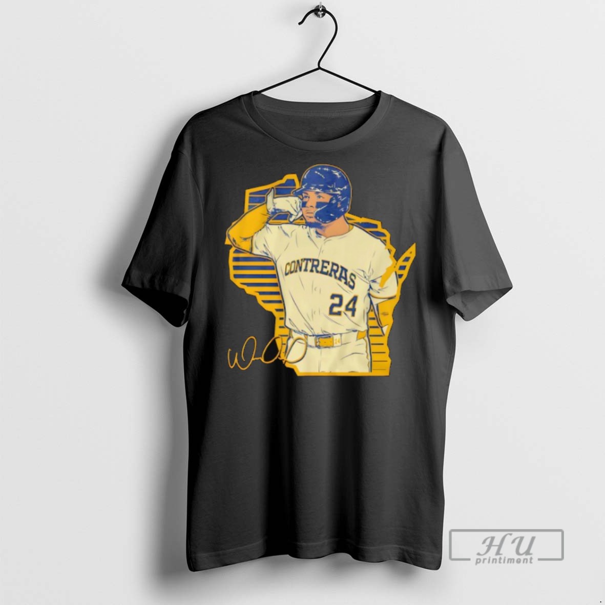 Officials William Contreras Milwaukee Brewers Nfl Football Signature T Shirt Sweatshirt Hoodies