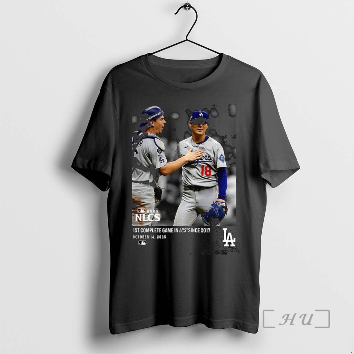 Officials Yoshinobu Yamamoto Los Angeles Dodgers Nlcs 1st Complete Game T Shirt Sweater Hoodie