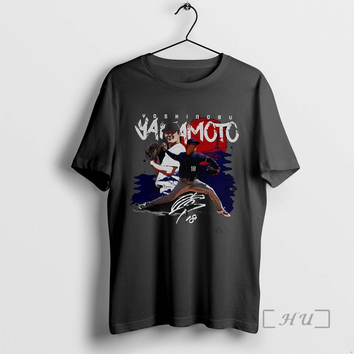 Officials Yoshinobu Yamamoto Los Angeles Dodgers Baseball Pitching Stance Rising Sun Signature T Shirt Sweater Hoodie