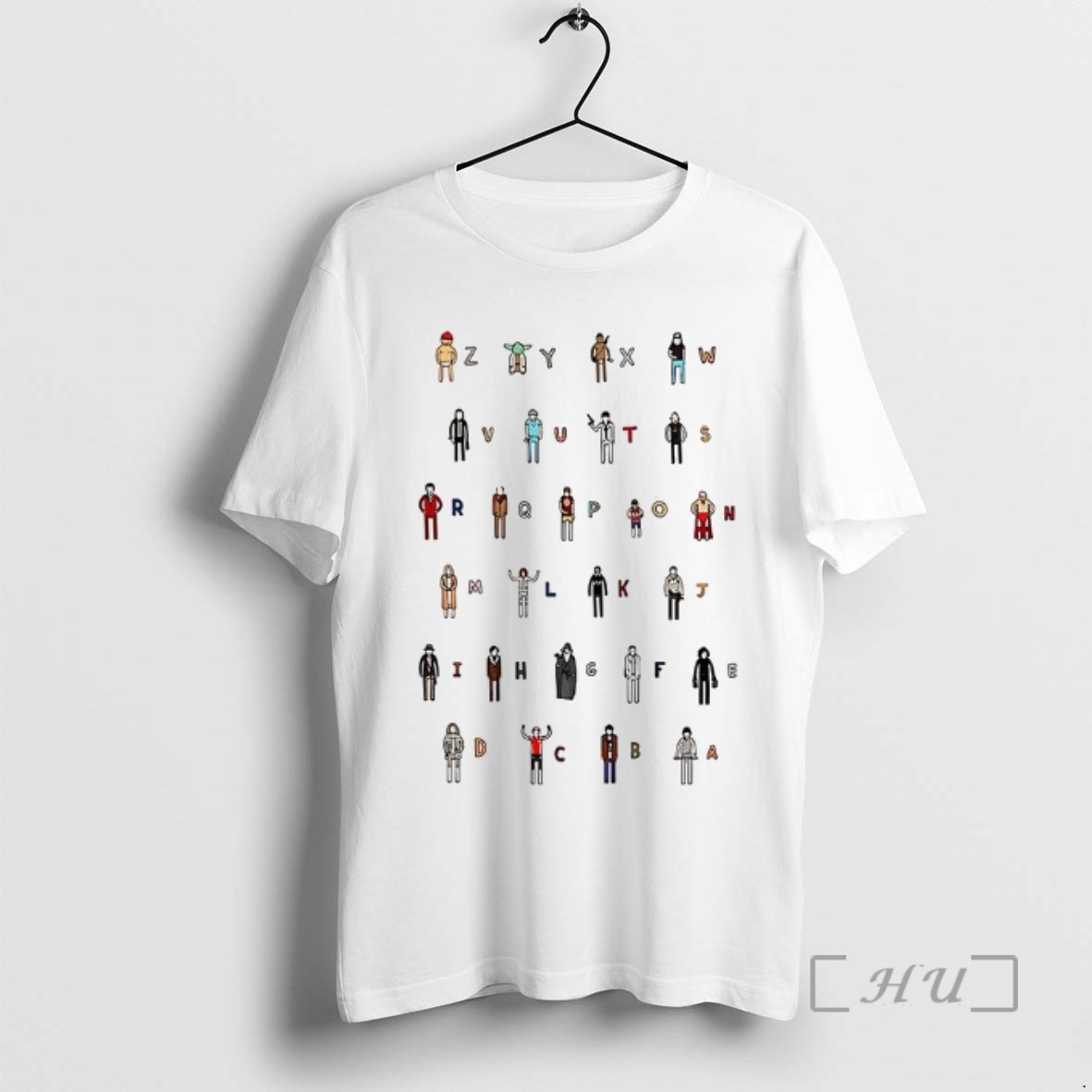 Officials Z A Movie Characters Alphabet Tee Shirt Sweater Hoodie