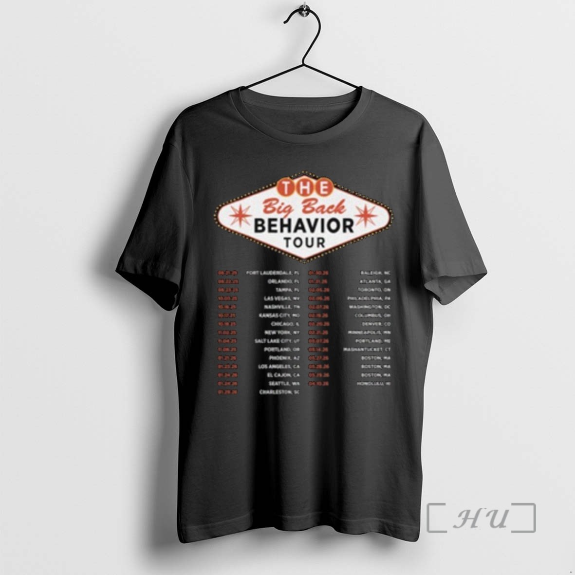 Officials Zachariah Porter The Big Back Behavior Tour 2025 T Shirts Sweater Hoodie