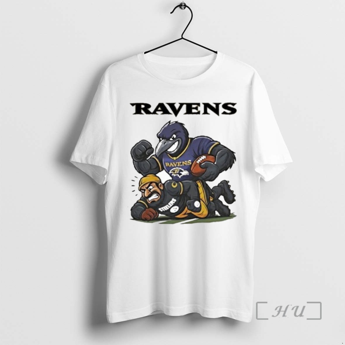 Officials Baltimore Ravens Vs Pittsburgh Steelers Mascot Rivalries 2025 Tee Sweater Hoodie
