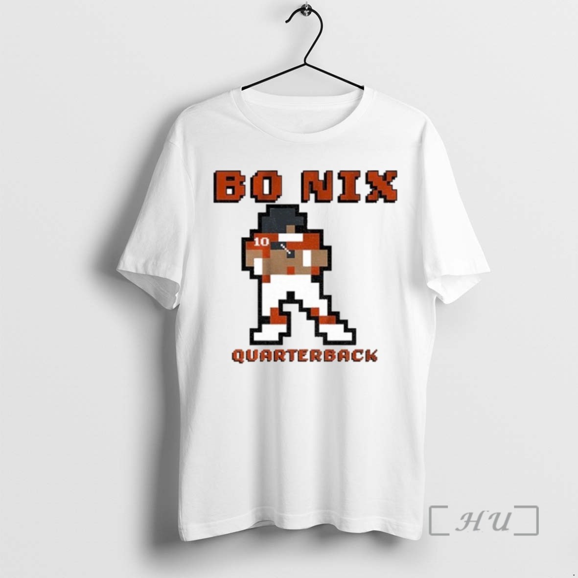 Officials Bo Nix Quarterback Denver Broncos Nfl Football Retro Baller 8bit Shirts Sweater Hoodie