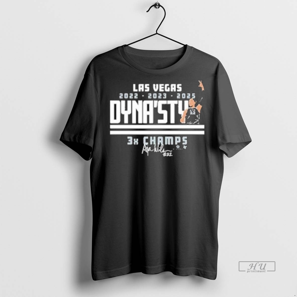 Officials Las Vegas Aja Wilson Dynasty 3x Champs 2022 2023 2025 Tee Shirt Sweater Hoodie