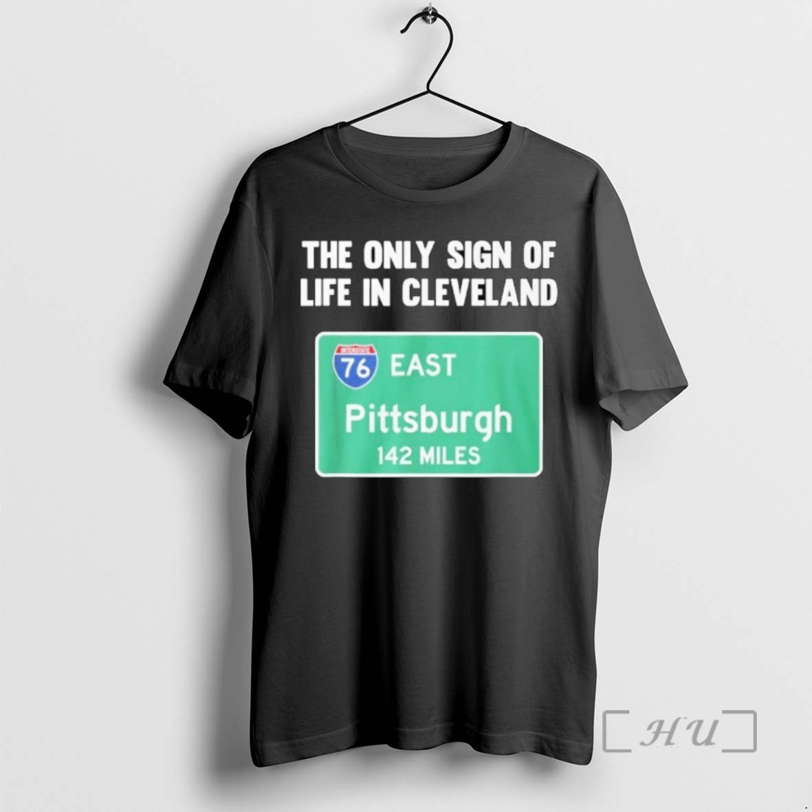 Officials The Only Sign Of Life In Cleveland East Pittsburgh 142 Miles Tee Sweater Hoodie