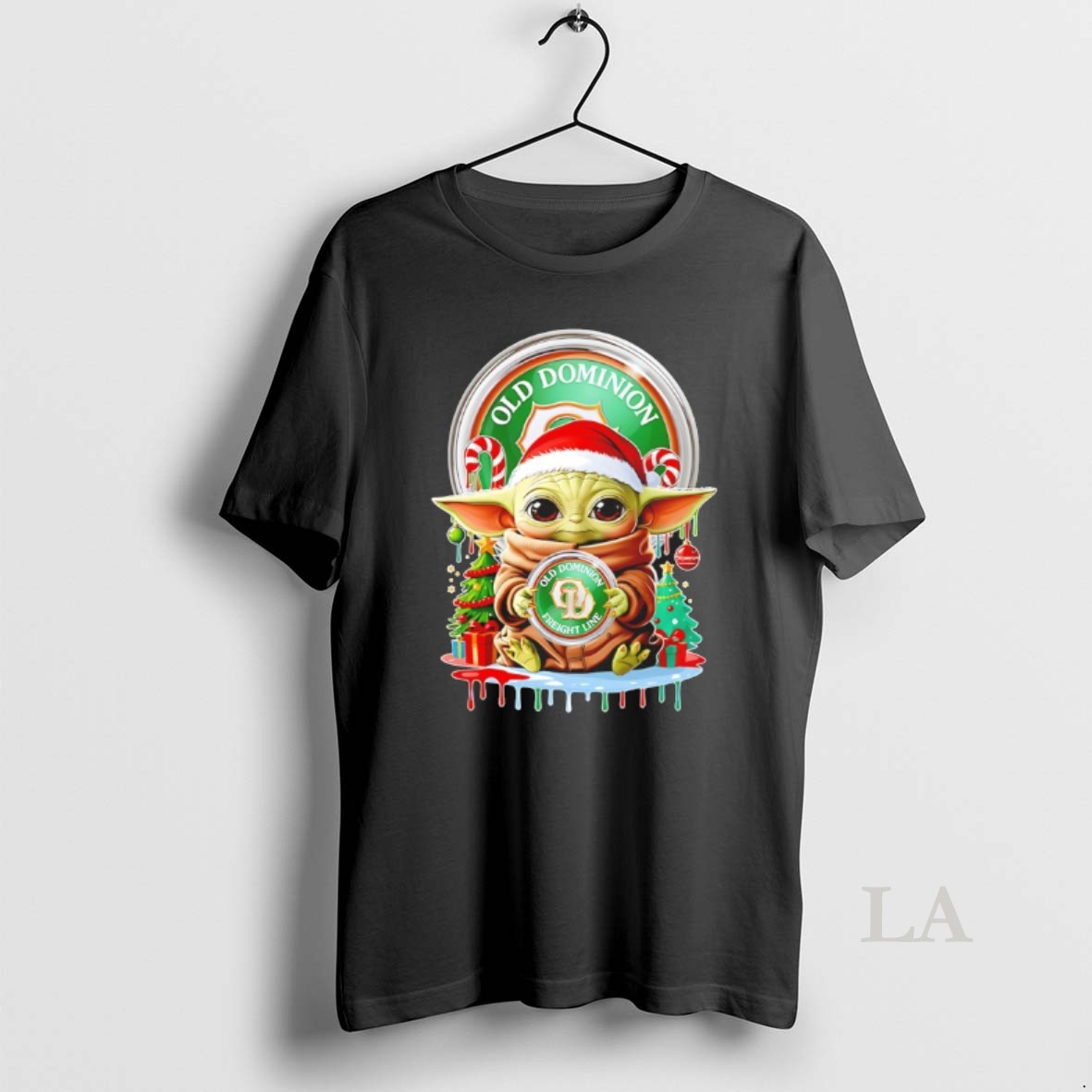 Original 2025 Christmas Baby Yoda X Old Dominion Freight Line Shirt