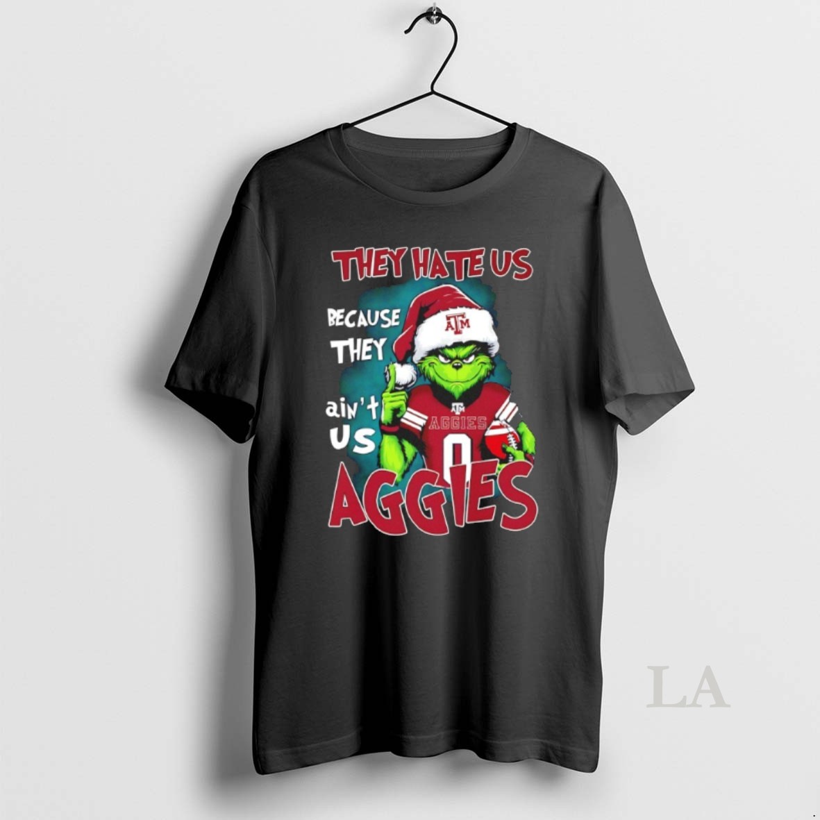 Original 2025 Grinch Christmas Because They Aint Us Texas Am Aggies Football Shirt