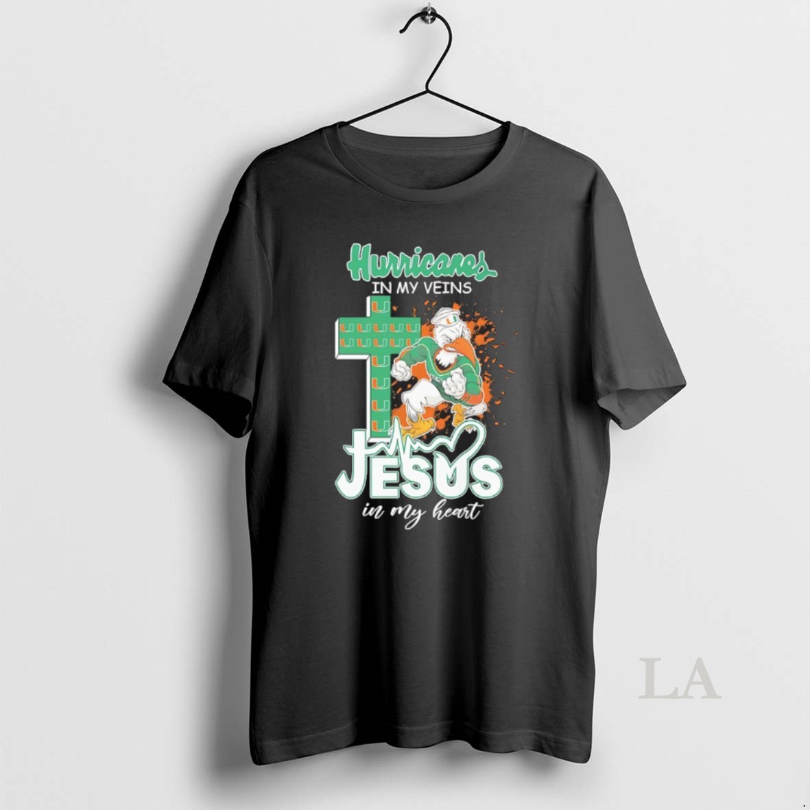 Original 2025 Miami Hurricanes In My Veins Jesus In My Hearts Shirt