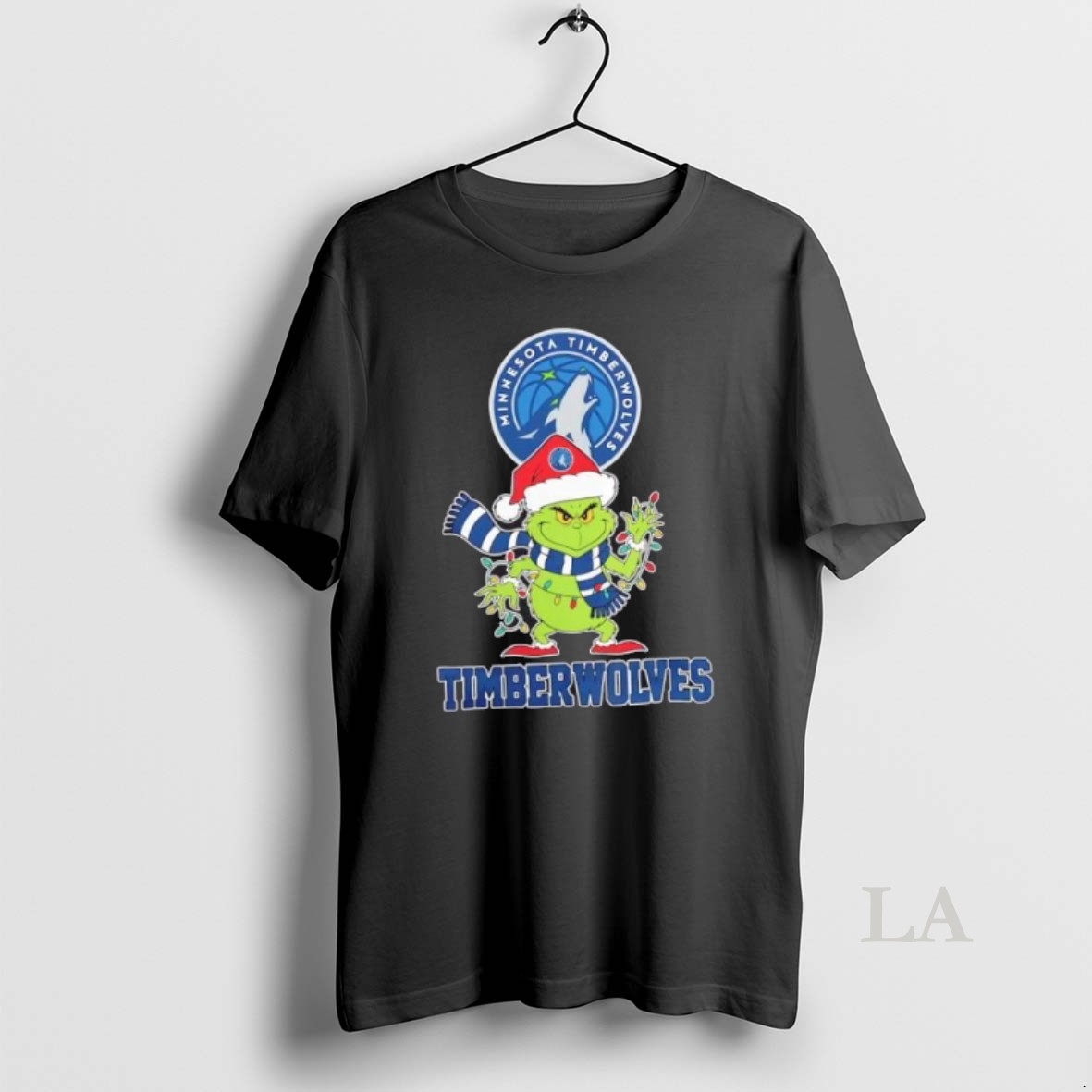 Original 2025 Minnesota Timberwolves Christmas Grinch Santa Hat Holiday Shirt